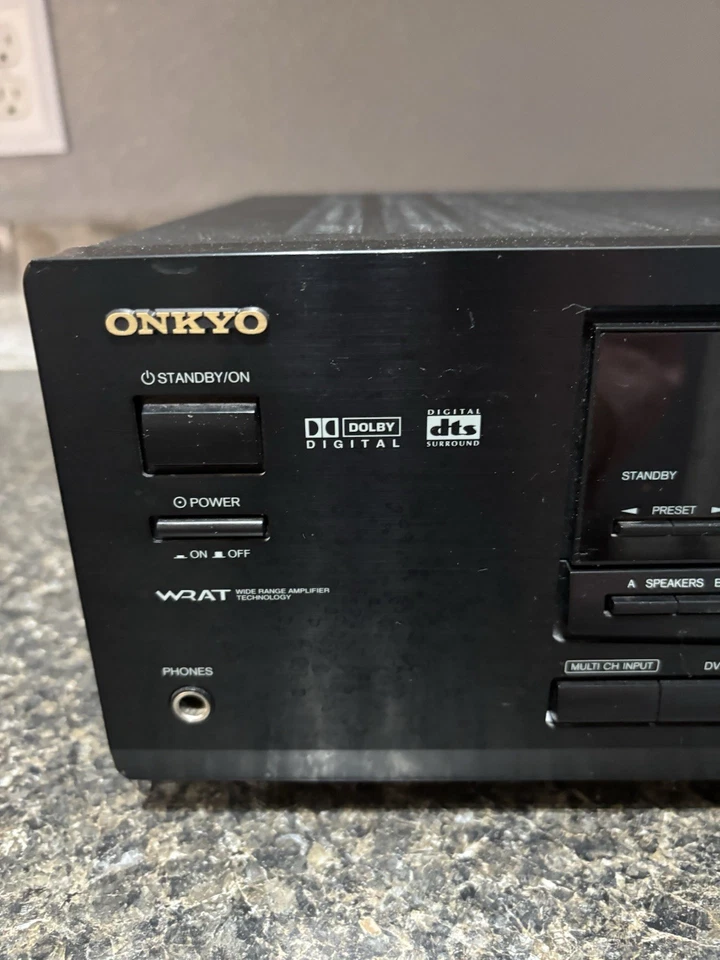 Onkyo TX-DS484 Receiver HiFi Stereo Vintage 5.1 Channel Home Theater Phono Audio - Image 2 of 4