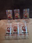 Vintage Redskins NFL Mobil  Drinking  Glass Glasses ~ Set of 6 — photo 1