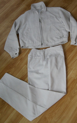 Sportfolio by Marcia Women's Light Gray Suit: Jacket - sz M & Pants - sz 10