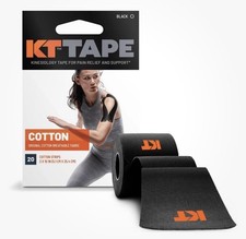 Cotton Elastic Kinesiology Athletic Tape 20 Count 10  Precut Strips