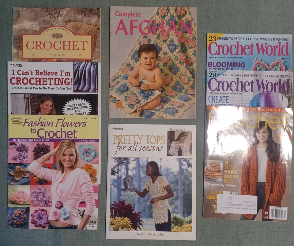 Lot Of 8 Crochet Books & Magazines EUC Tons Of Patterns! Please see Desc - Image 4 of 4