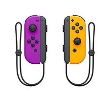 Refurbished Nintendo Switch Joy-Cons - Neon Purple/Neon Orange Very Good