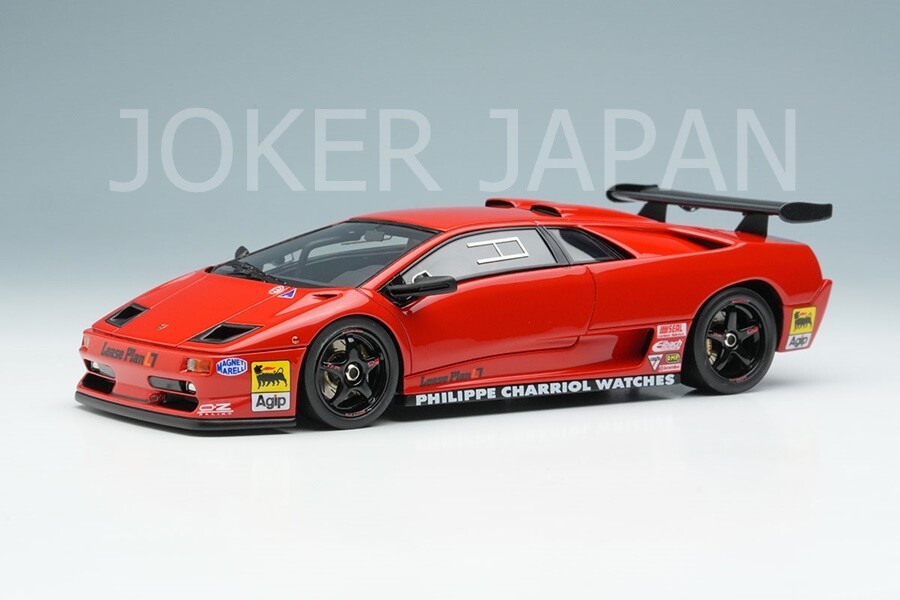 Maquillaje EIDOLON 1/43 Lamborghini Diablo SVR Racing 1996 Rojo EM785D JDM
