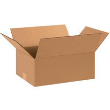 Shipping Boxes Medium 15"L X 11"W X 6"H 25-Pack - Corrugated Cardboard Box for M