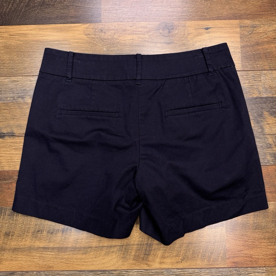Ann Taylor Shorts Womens 2 Petite Navy Blue Mid Rise Stretch - Image 2 of 4