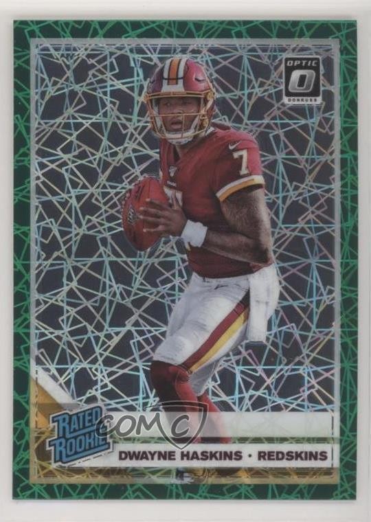 2019 Panini Donruss Optic Rated Rookie Green Velocity Prizm Dwayne Haskins u6m