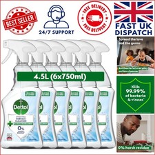 Family-Safe Antibacterial Surface Cleaner, 99.9% Effective, 6x750ml Bottles 4.88 per litre