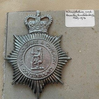 Warwickshire & Coventry Constabulary Helmet Plate British Police