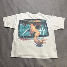 Vintage Sega Virtua Fighter T-Shirt Men's XL White Generra Hypercolor