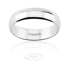 Fede nuziale Mantovana Diana oro bianco 18kt