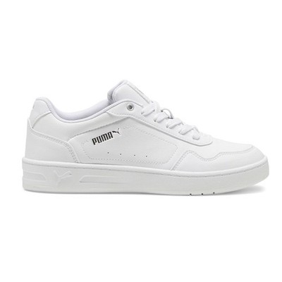 PUMA Court Classy Lace Up  Womens White Sneakers Casual Shoes 39502101
