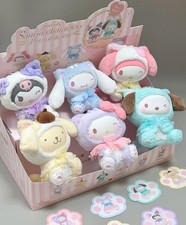 Top Toy Sanrio Characters Play With Kittens Series Plush Keychains Blind Box
