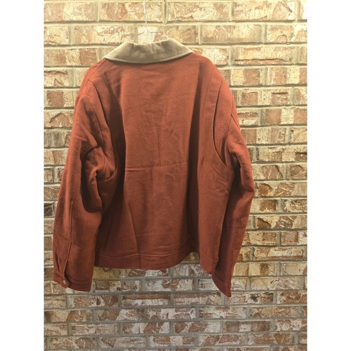 JACK&JONES Herren Jacke XXL Rost Cord Kragen Stepp Gefüttert Full Zip Retro 90s - Bild 5 von 5