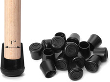Chair Leg Tips Caps Non-Slip Rubber Leg Tips 1  Inner Diameter -Black Chair Leg