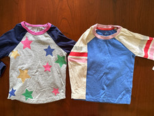 Mini Boden, Long Sleeve Color Block Raglan Tees, Girls, Size 3-4YR