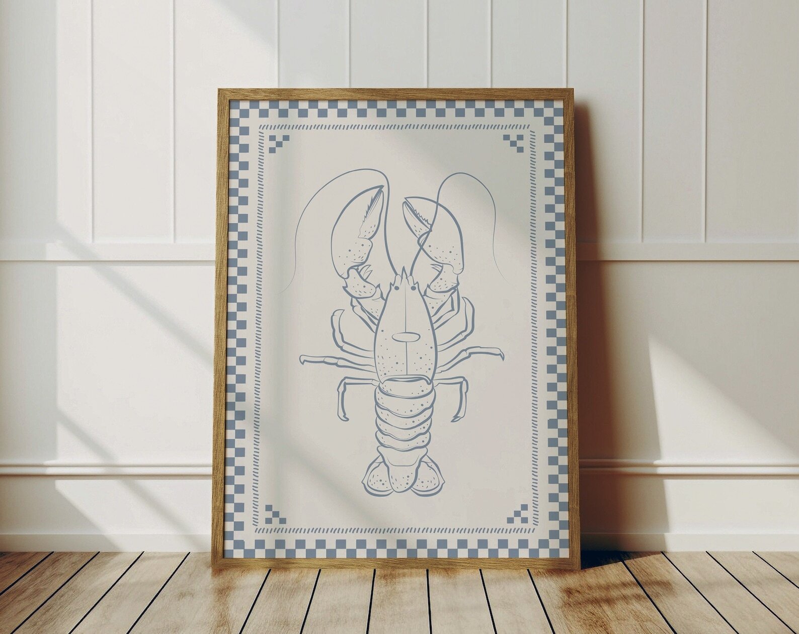 Lobster Print Lobster Poster Coastal Cowgirl Decor Coastal Wall Art East Coast