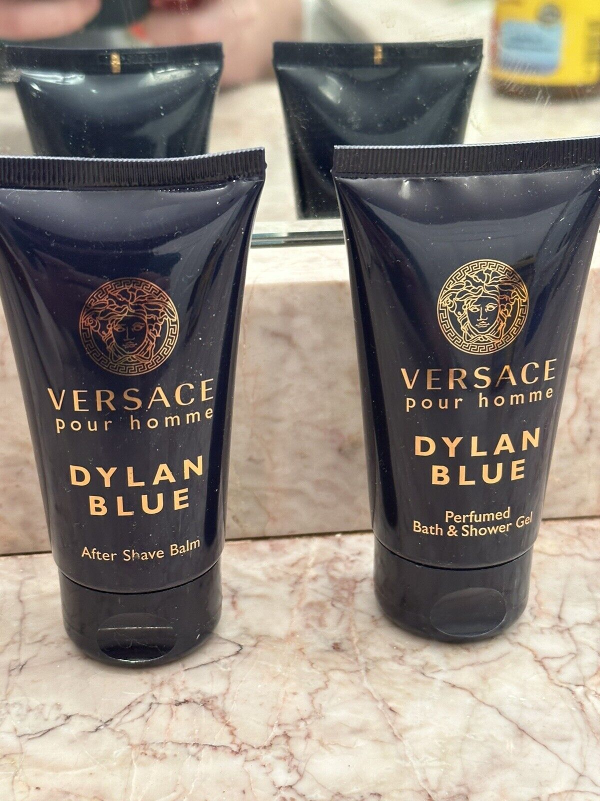 Versace Dylan Blue by Versace 3pc Gift Set EDT 1.7 oz + Bath & Shower Gel + After  Shave Balm for Men - ForeverLux