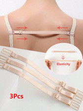 3pcs Adjustable Non-Slip Bra Straps - Elastic Replacements for Daily Use-NEW