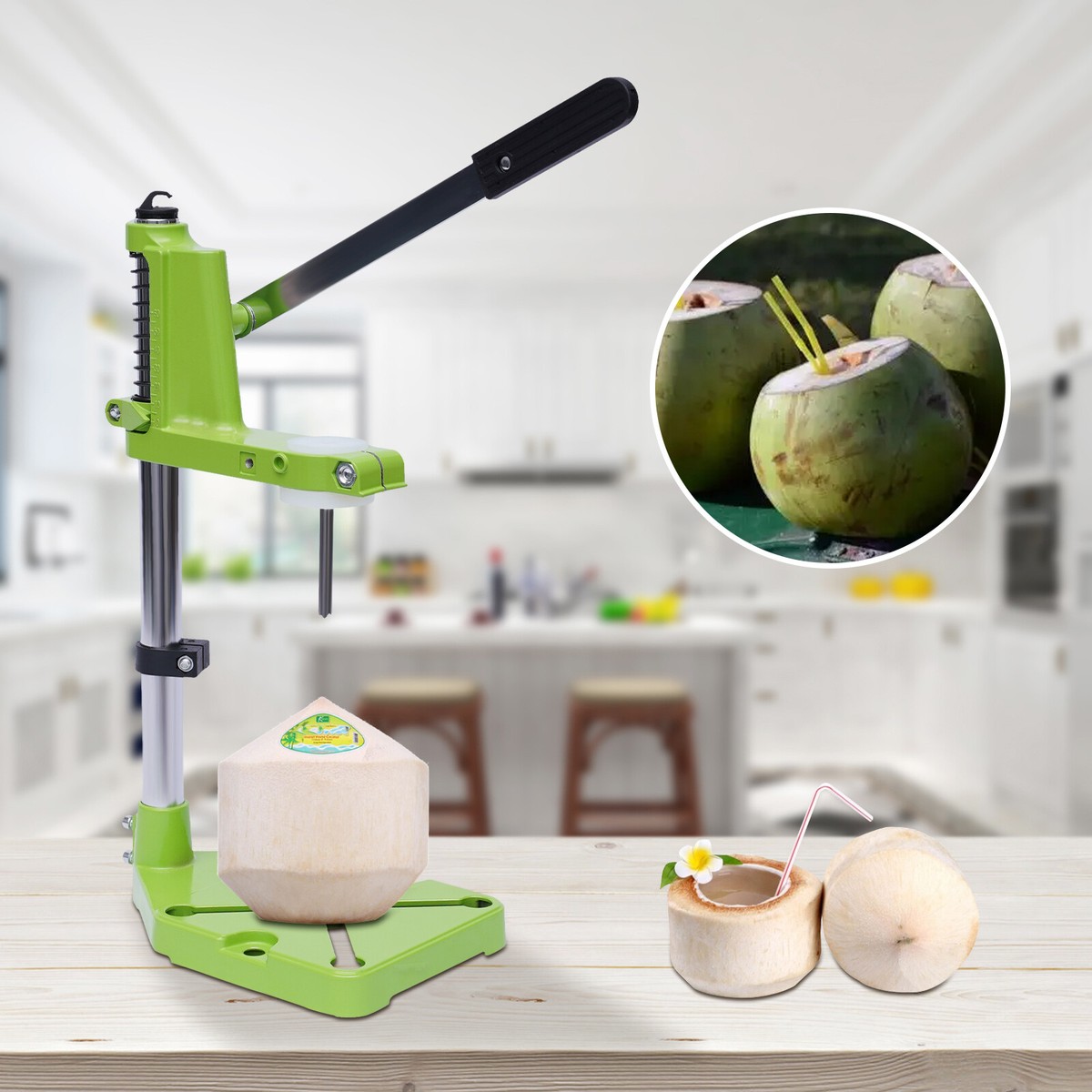 Coconut☆　 Manual Coconut Opening Machine Vertical Coconut Opener Tool