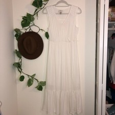 Knox Rose Sleeveless Faux Wrap Maxi Dress L