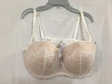 Adored By Adore Me Women's Katie Push Up Underwire Bra Lace Cream Ivory Many SZ