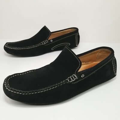 To Boot New York Adam Derrick Suede Driving Loafers Men's size 8.5 Black