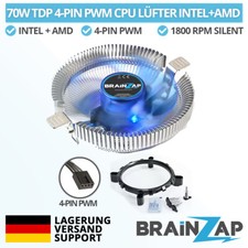 BRAINZAP CPU Kühler 4-PIN PWM 70W TDP Fan L�...