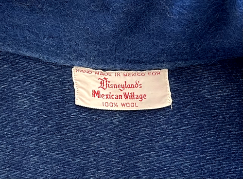 1950's Disneyland's Mexican Village Wool Poncho Sweater Jumper Women's One Size - Picture 4 of 4
