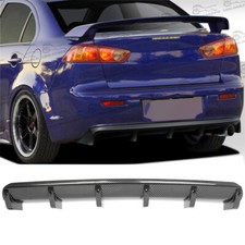 Rear Lip Bumper Diffuser Shark Fin Spoiler Kit Carbon Look For Mitsubishi Lancer Rear Lip Bumper Diffuser Shark Fin Spoiler Kit Carbon Look For Mitsubishi Lancer