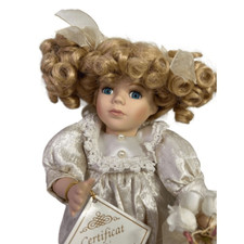 Collectors Choice Vintage Moving Musical Porcelain Doll 11 Inches