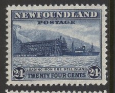 Terranova 264 NSSC 247I 1941 24c Bell Island 2º recursos LP12,5x12,5 MNH