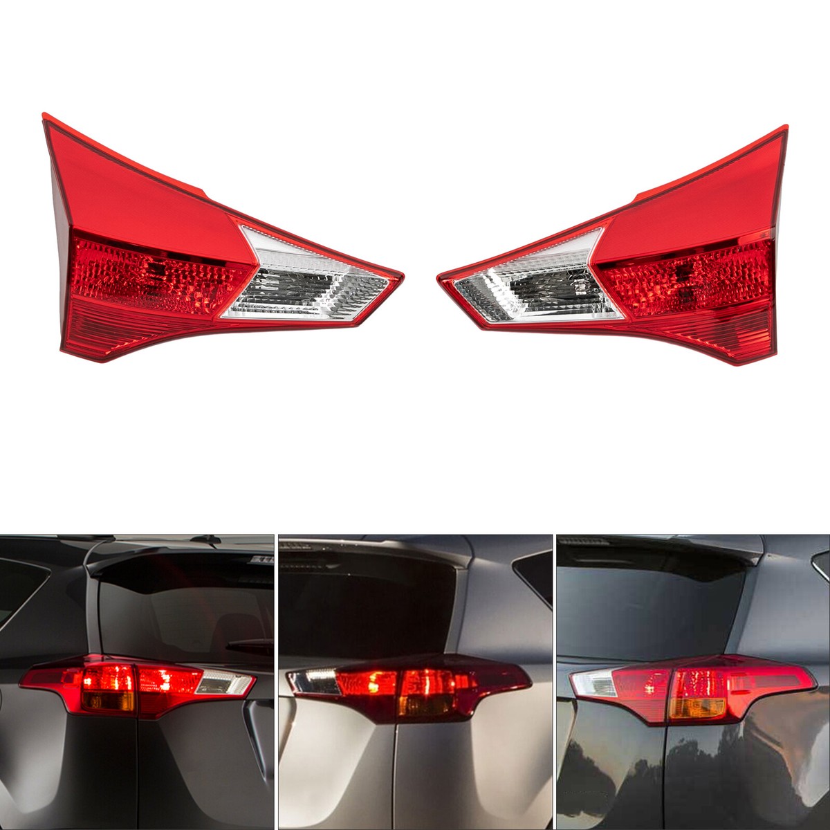 Inner Tail Light Driver & Passenger Side Rear Lamp For Toyota RAV4