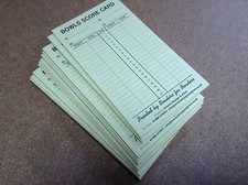 1000 Bowls Mini Score Cards Double Sided