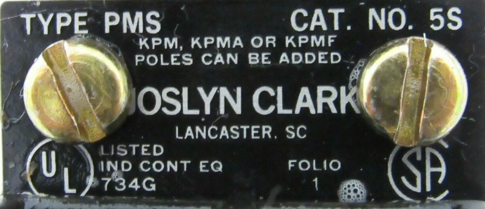 NEW JOSLYN CLARK 5SRR-26 SLIM JIM RELAY PMS-5S 5SRR26 - Image 4 of 4