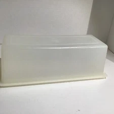 Vtg TUPPERWARE 519-1 with Lid 518-2 SHEER VELVEETA CHEESE BUTTER SAVER KEEPER