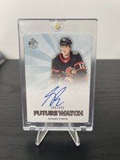 2021-22 UD SP Authentic Shane Pinto Retro Future Watch Auto 299/499 Senators