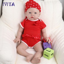 20 Reborn Baby Big Girl Blue Eyes Newborn Viv...
