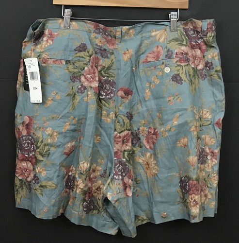 NWT Lauren Ralph Lauren 2pc Linen Set Tropical Floral Top & Shorts Plus 3X 22W - Picture 9 of 11