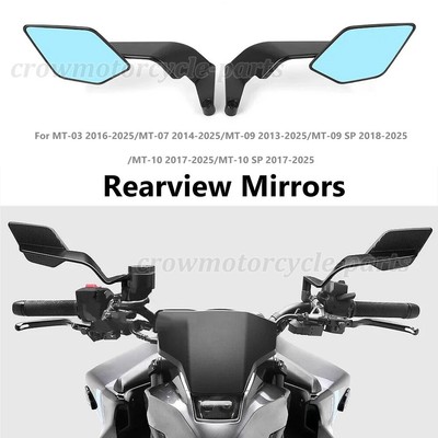 Universal Motorcycle Rearview Mirror – Folding Sports Wing Design For MT-09, MT-07 (2017-2025), Adjustable & Aerodynamic