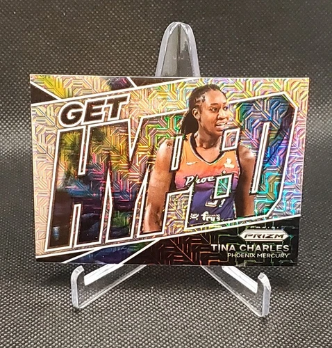 2022 Panini Prizm WNBA Tina Charles Mojo Prizm /25 Get Hyped Insert #3