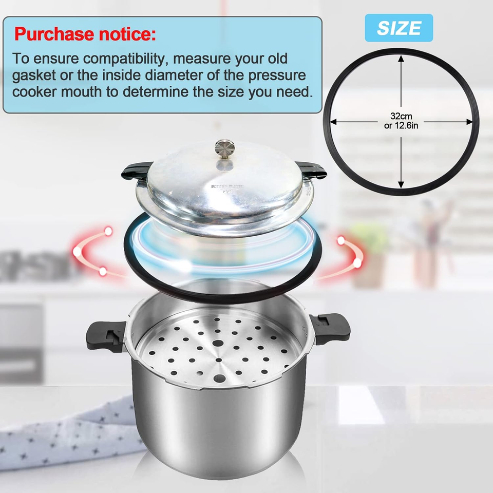 Replacement Mirro Pressure Cooker Gasket S9882 for Mirro 12Qt/16Qt