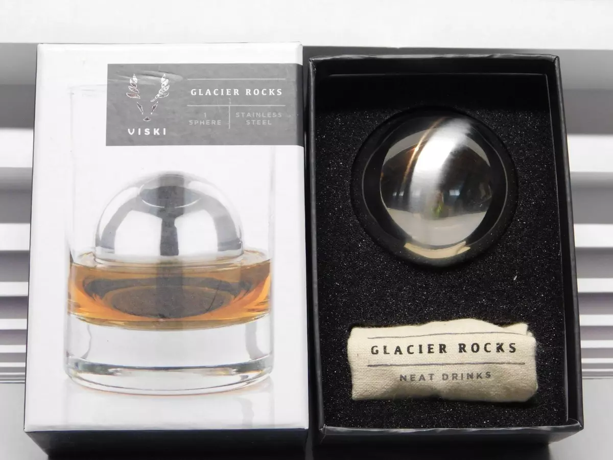 Viski - Glacier Rocks Stainless Steel Sphere