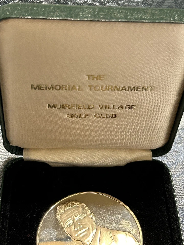 Muirfield Golf Club Memorial Tournament Medallion Coin Gary Player 97 Case NWOT - Image 3 of 4