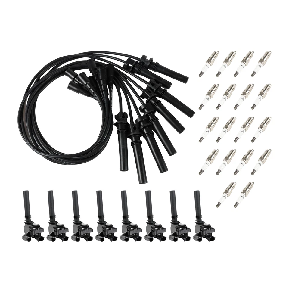 8 Ignition Coils UF378 & 16 Spark Plugs & Wires For 2005 Chrysler 300 5.7L V8 Foto 3 de 4
