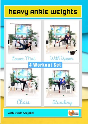 HEAVY ANKLE WEIGHTS SERIES 4 WORKOUTS EXERCISE DVD LINDA STEJSKAL BARLATES NEW