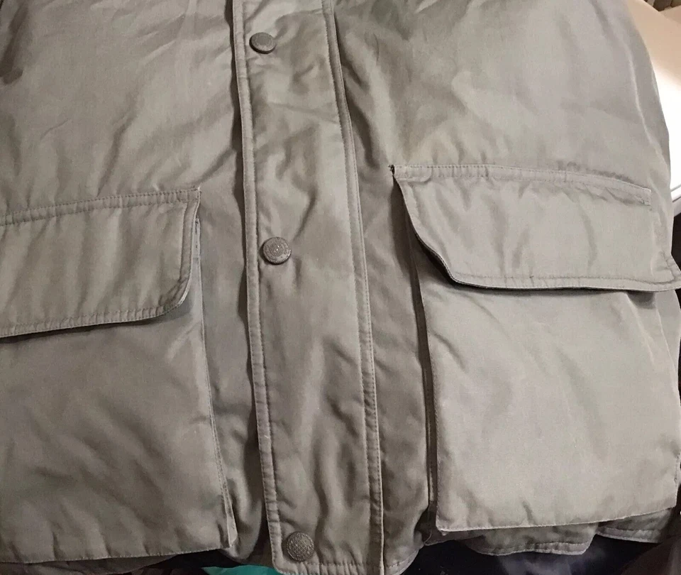 Cabela’s Premier Northern Goose Down Vest Green  Full-Zip + Snaps  L - Изображение 4 из 4