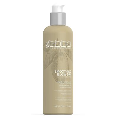 Abba Smoothing Blow Dry Lotion Tames Frizz And Enhances Shine 6oz 177ml