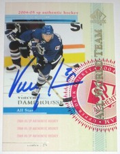 VINCENT DAMPHOUSSE SIGNED UPPER DECK MONTREAL CANADIENS CARD AUTOGRAPH AUTO!!