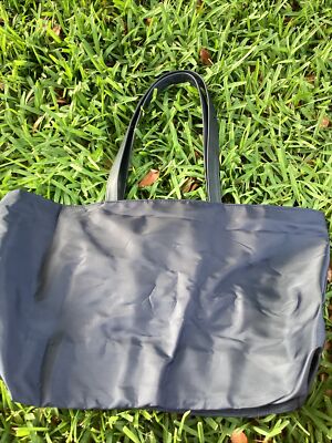 Saks Fifth Avenue Navy Blue Tote With Zipper | eBay