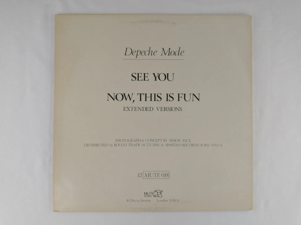 Depeche Mode - See You 12" EP Vinyl Record 1980's Maxi Single Rare Find New Wave Foto 3 de 4